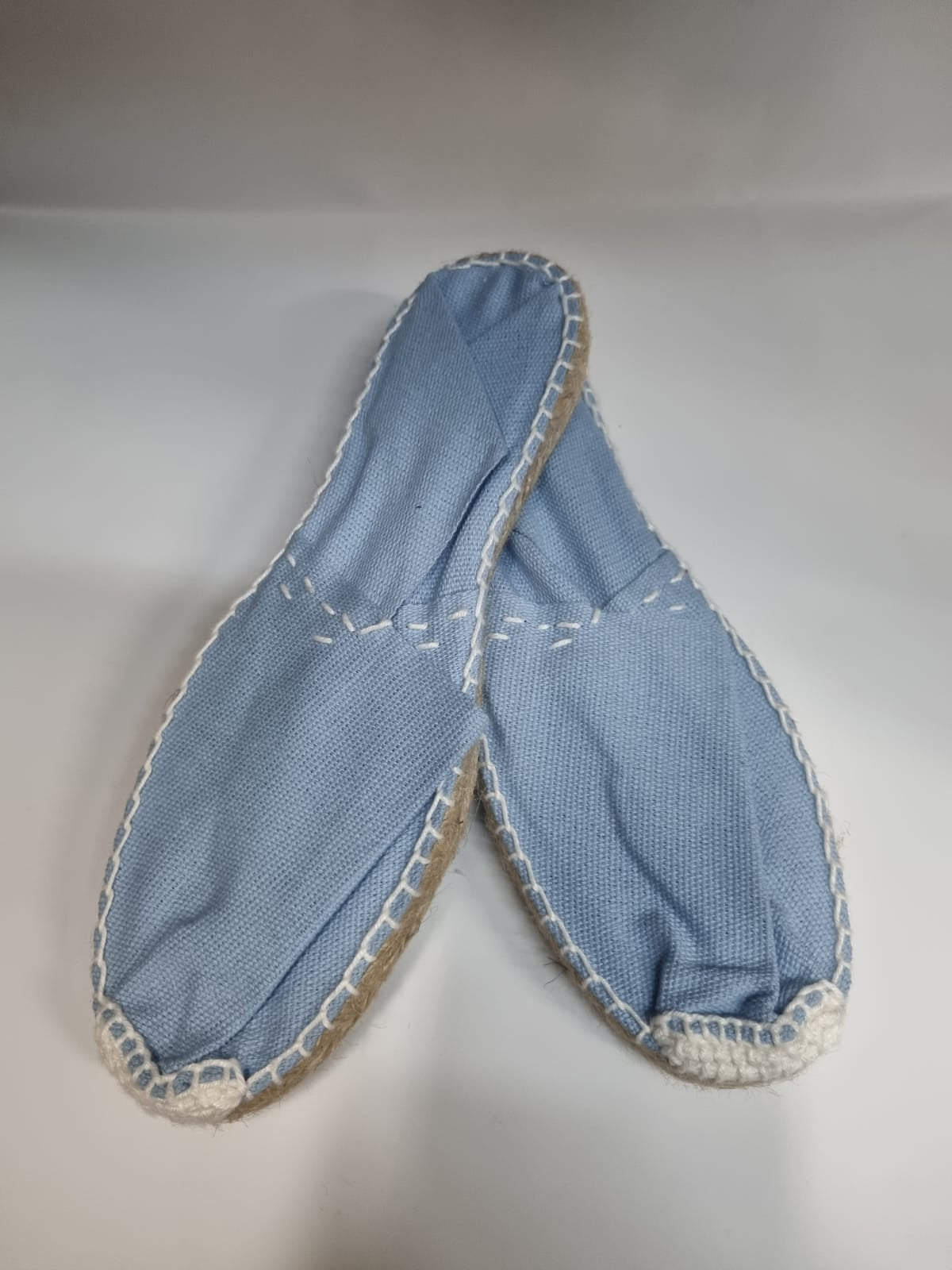Alpargatas de Esparto Azul Celeste