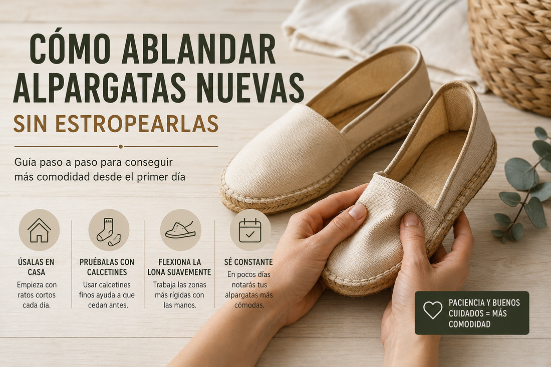 como ablandar alpargatas nuevas