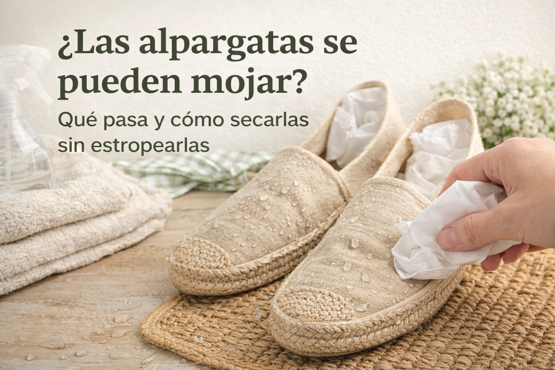 cómo secar alpargatas de esparto sin estropearlas