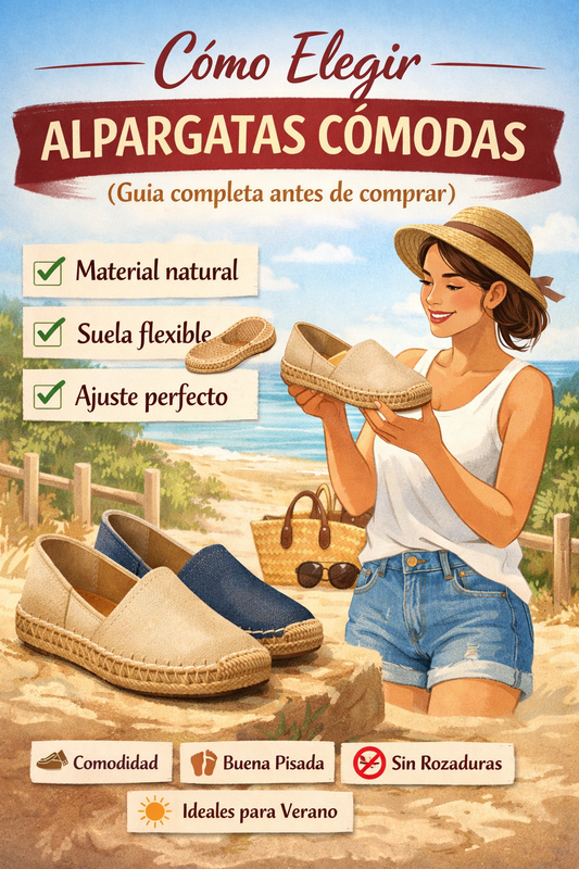 elegir alpargatas cómodas