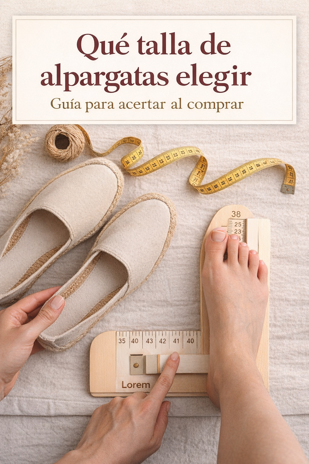 que talla de alpargatas elegir