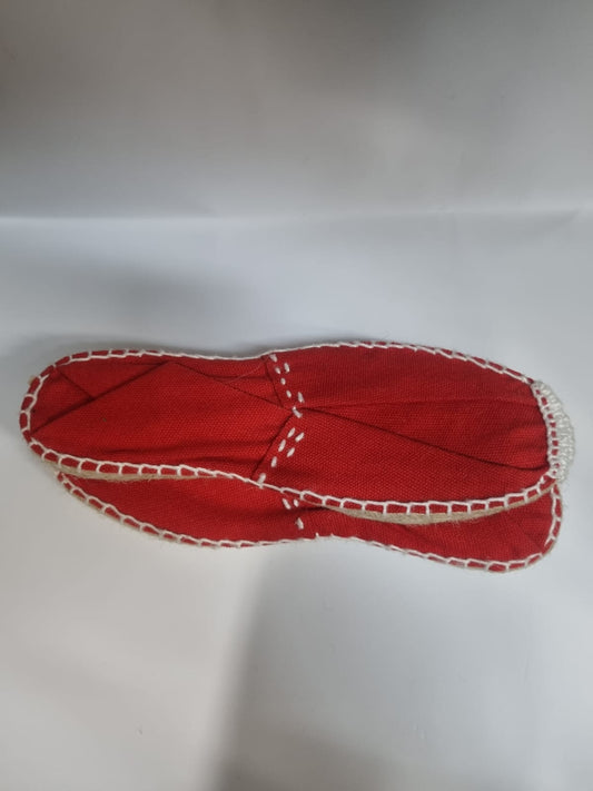 Alpargatas de Esparto Rojo